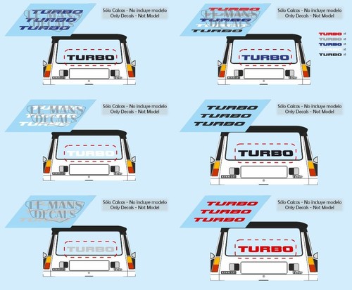 Autocollants turbo renault - autocollants,